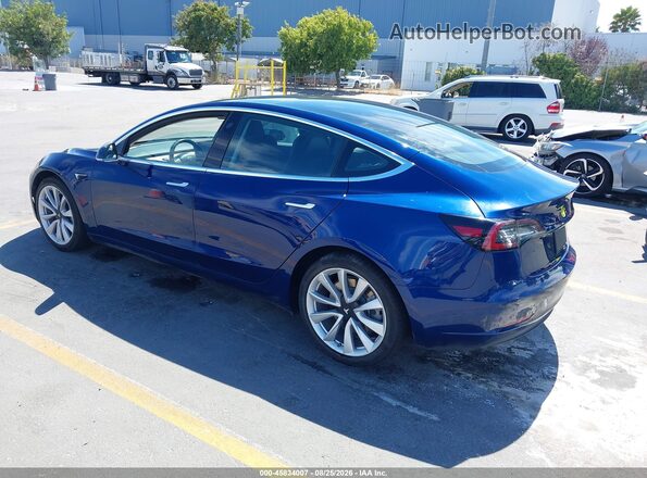 5YJ3E1EB8KF197504 2019 TESLA MODEL 3 Blue Tył lewy