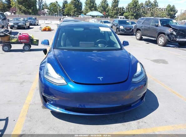 5YJ3E1EB8KF197504 2019 TESLA MODEL 3 Blue Widok zestawu wskaźników