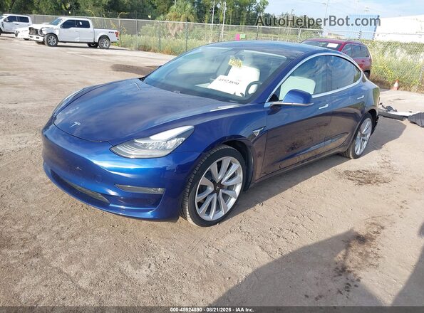 5YJ3E1EB8LF796050 2020 TESLA MODEL 3 Синий Передняя левая четверть