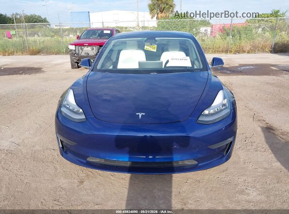 5YJ3E1EB8LF796050 2020 TESLA MODEL 3 Синий Вид задней части салона