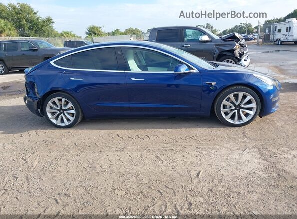 5YJ3E1EB8LF796050 2020 TESLA MODEL 3 Синий Панорамный вид салона 360°