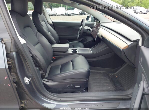 5YJ3E1EB8MF849119 2021 TESLA MODEL 3 Gray Widok wnętrza z przodu