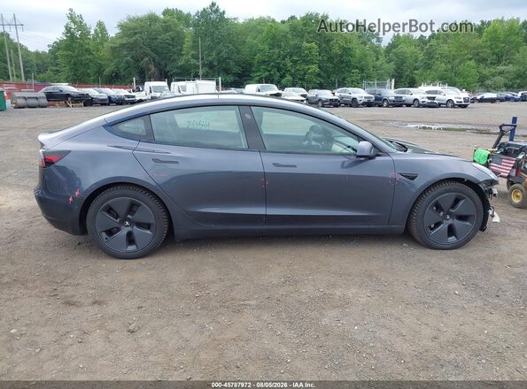 5YJ3E1EB8MF849119 2021 TESLA MODEL 3 Gray Widok wnętrza z tyłu