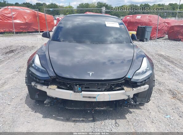 5YJ3E1EB8MF853185 2021 TESLA MODEL 3 Gray Widok wnętrza z tyłu
