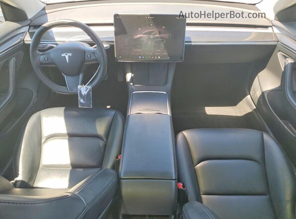 5YJ3E1EB8NF186426 2022 TESLA MODEL Gray Vista del salpicadero