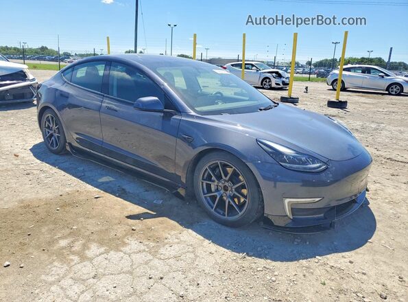 5YJ3E1EB8NF186426 2022 TESLA MODEL Gray Delantero derecho