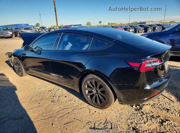 5YJ3E1EB8NF203063 2022 TESLA MODEL Черный Задняя левая четверть