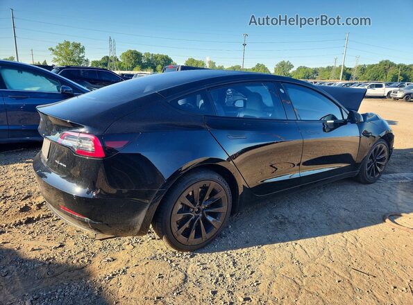 5YJ3E1EB8NF203063 2022 TESLA MODEL Черный Задняя правая четверть