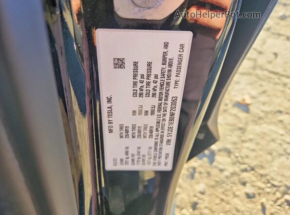 5YJ3E1EB8NF203063 2022 TESLA MODEL Черный Вид подкапотного пространства