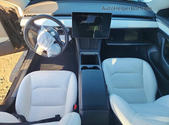 5YJ3E1EB8NF203063 2022 TESLA MODEL Черный Вид панели приборов
