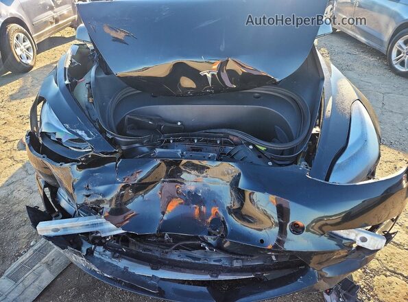 5YJ3E1EB8NF203063 2022 TESLA MODEL Черный Вид задней части салона