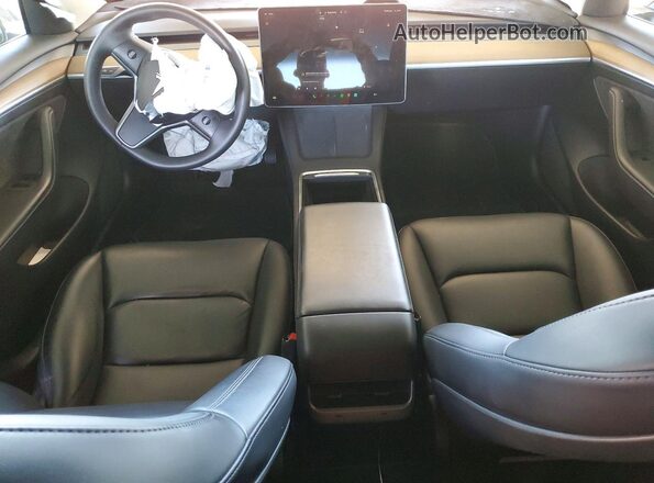 5YJ3E1EB8NF245717 2022 TESLA MODEL Black Dashboard view