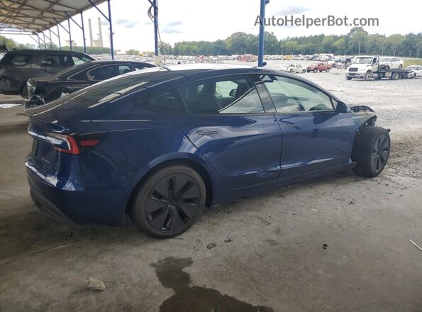 5YJ3E1EB8RF724595 2024 TESLA MODEL Blue წინა პანელის ხედი