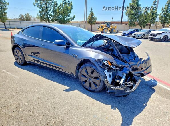 5YJ3E1EB8RF732633 2024 TESLA MODEL Charcoal Front right