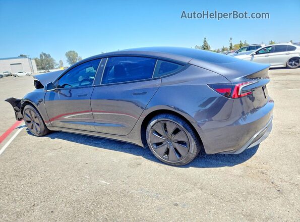 5YJ3E1EB8RF732633 2024 TESLA MODEL Charcoal Rear left