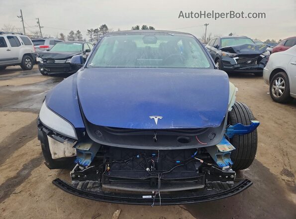 5YJ3E1EB8RF795585 2024 TESLA MODEL Синий Вид спереди