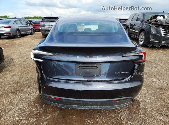 5YJ3E1EB8RF819559 2024 TESLA MODEL Black Rear view
