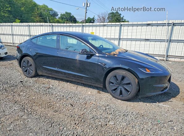 5YJ3E1EB8RF836779 2024 TESLA MODEL Черный Передняя правая четверть