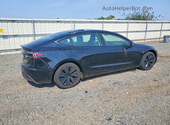5YJ3E1EB8RF836779 2024 TESLA MODEL Черный Задняя правая четверть