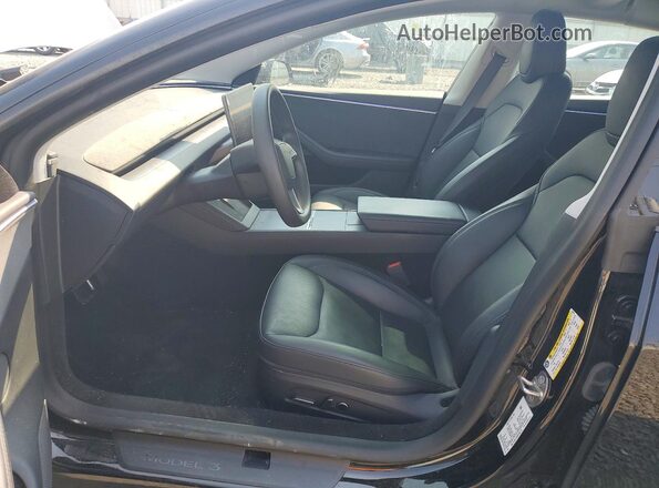 5YJ3E1EB8RF836779 2024 TESLA MODEL Черный Вид салона спереди