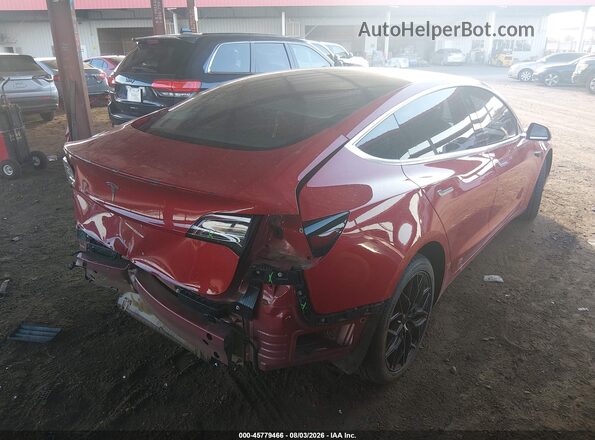 5YJ3E1EB9JF075216 2018 TESLA MODEL 3 Red Հետևի աջ
