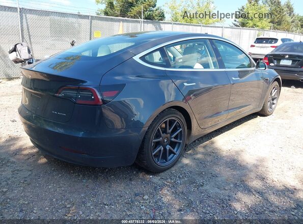 5YJ3E1EB9JF097121 2018 TESLA MODEL 3 Серый Задняя правая четверть