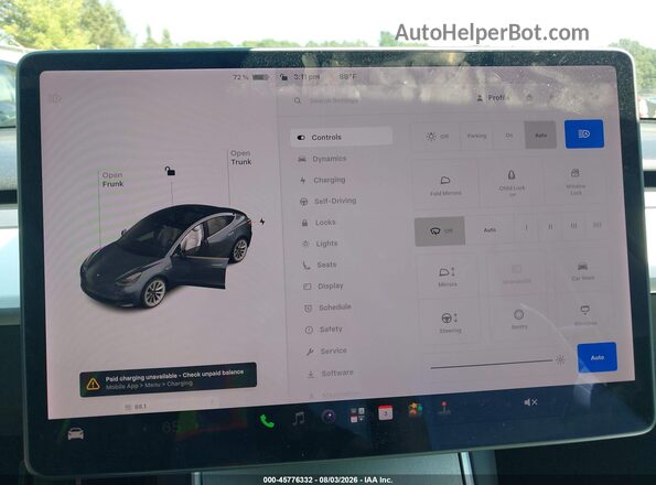 5YJ3E1EB9JF097121 2018 TESLA MODEL 3 Серый 