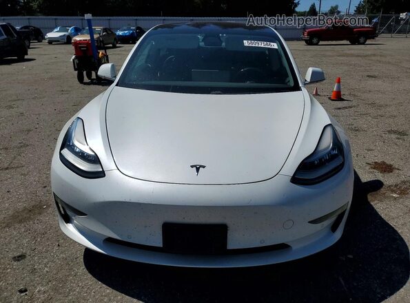 5YJ3E1EB9KF151048 2019 TESLA MODEL White Vista frontal