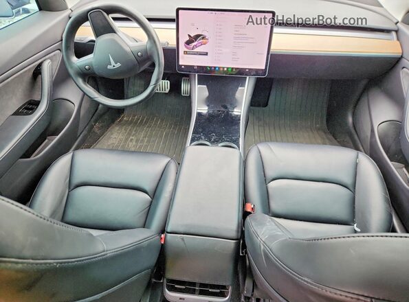 5YJ3E1EB9KF237458 2019 TESLA MODEL Charcoal წინა პანელის ხედი
