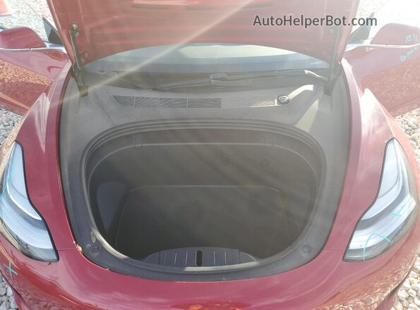 5YJ3E1EB9KF364856 2019 TESLA MODEL Red Սալոնի հետևի տեսք