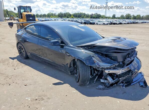 5YJ3E1EB9MF046352 2021 TESLA MODEL Black Delantero derecho