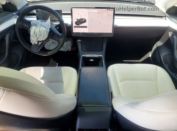 5YJ3E1EB9MF046352 2021 TESLA MODEL Black Vista del salpicadero