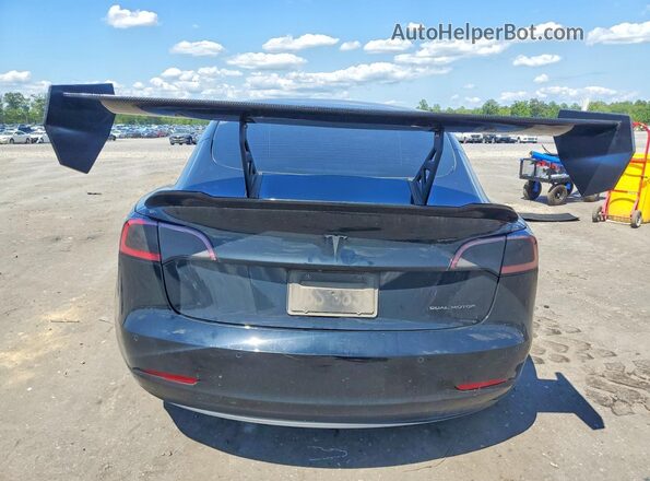5YJ3E1EB9MF046352 2021 TESLA MODEL Black Vista trasera