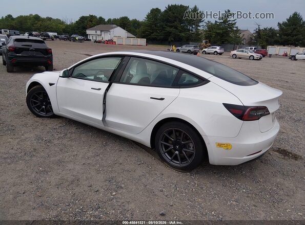 5YJ3E1EB9MF073406 2021 TESLA MODEL 3 Белый Задняя левая четверть
