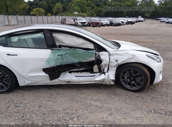 5YJ3E1EB9MF073406 2021 TESLA MODEL 3 Белый Вид спереди