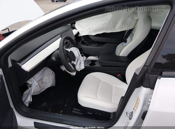 5YJ3E1EB9MF073406 2021 TESLA MODEL 3 Белый Вид салона спереди