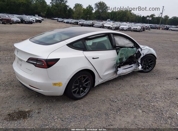 5YJ3E1EB9MF073406 2021 TESLA MODEL 3 Белый Задняя правая четверть