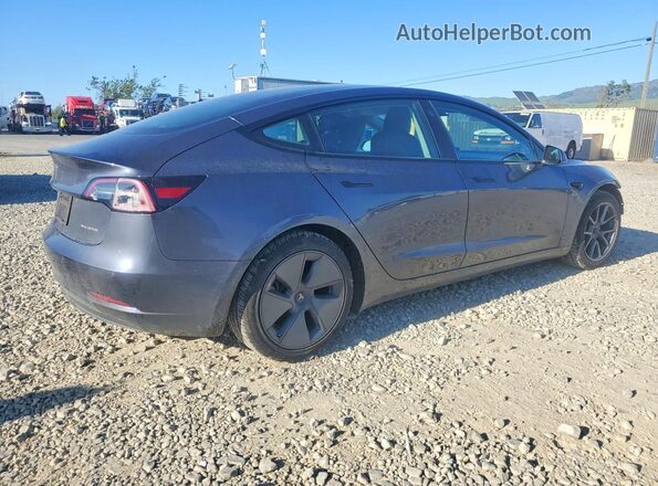 5YJ3E1EB9MF088505 2021 TESLA MODEL Blue უკანა მარჯვენა