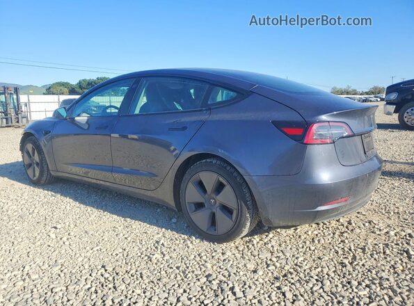 5YJ3E1EB9MF088505 2021 TESLA MODEL Blue უკანა მარცხენა