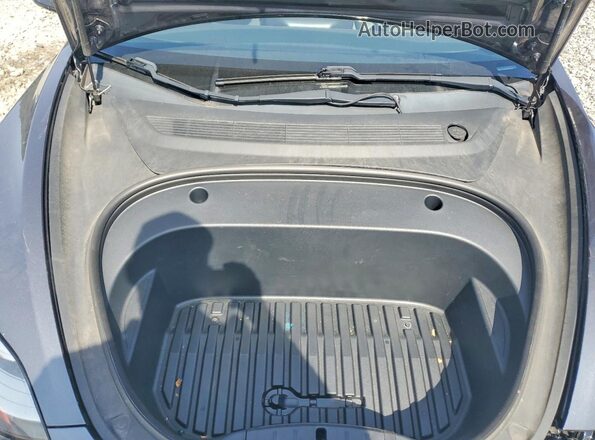 5YJ3E1EB9MF853227 2021 TESLA MODEL Gray Rear interior view