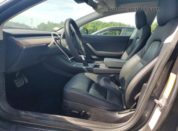 5YJ3E1EB9MF853227 2021 TESLA MODEL Gray Front interior view