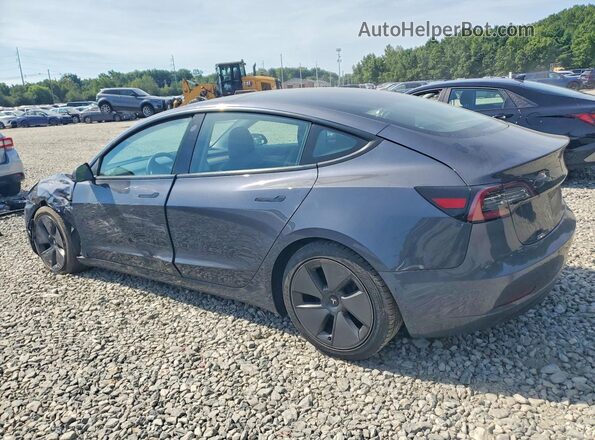 5YJ3E1EB9MF853227 2021 TESLA MODEL Gray Rear left