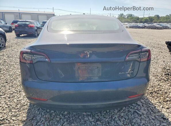 5YJ3E1EB9MF853227 2021 TESLA MODEL Gray Rear view