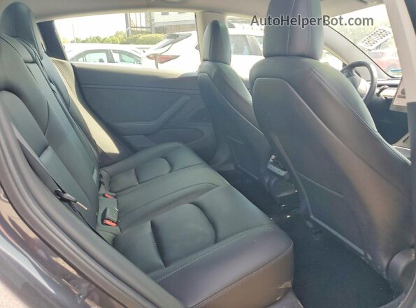5YJ3E1EB9MF853227 2021 TESLA MODEL Gray Rear seats view