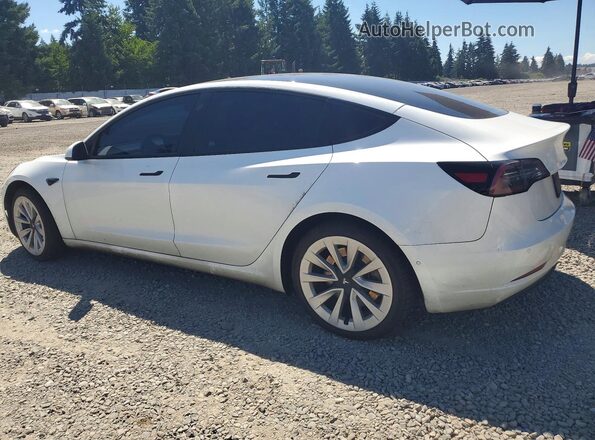 5YJ3E1EB9NF204027 2022 TESLA MODEL White Trasero izquierdo