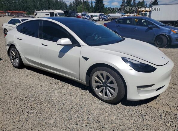 5YJ3E1EB9NF204027 2022 TESLA MODEL White Delantero derecho