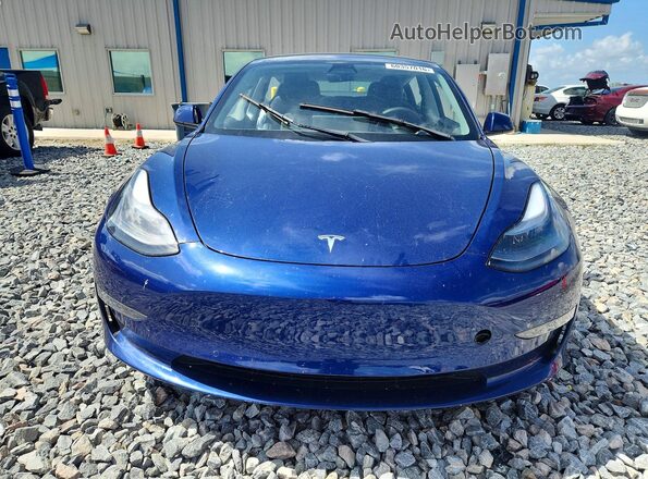 5YJ3E1EB9NF233172 2022 TESLA MODEL Blue Դիմացի տեսք