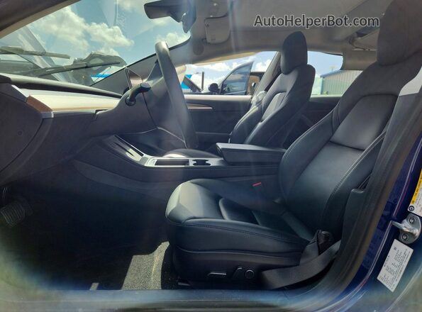 5YJ3E1EB9NF233172 2022 TESLA MODEL Blue Սալոնի դիմացի տեսք
