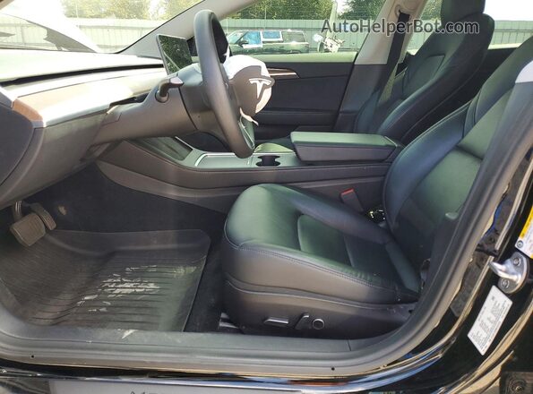 5YJ3E1EB9NF337578 2022 TESLA MODEL Black Սալոնի դիմացի տեսք