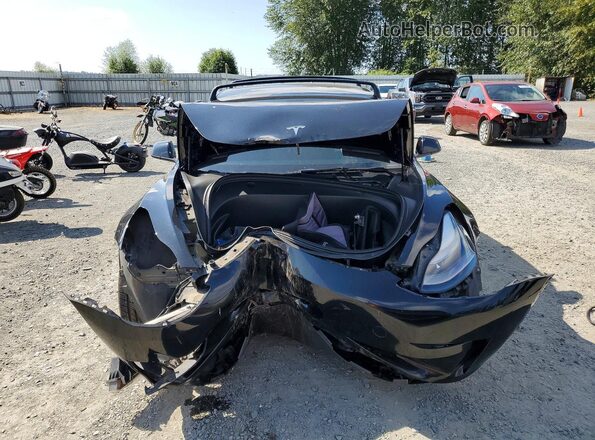 5YJ3E1EB9NF337578 2022 TESLA MODEL Black Դիմացի տեսք